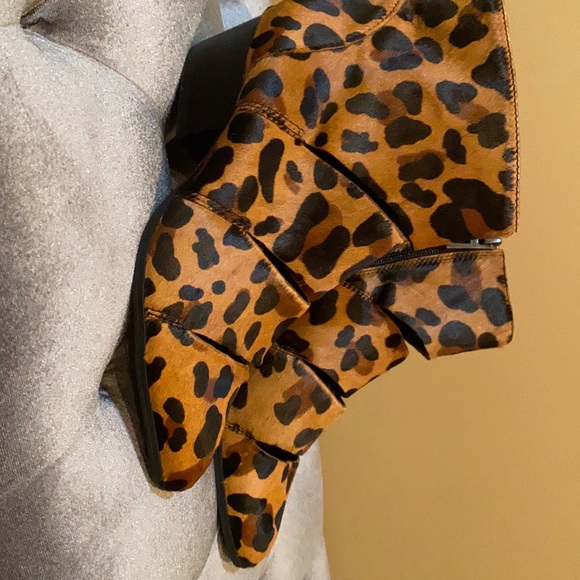 Animal Print Ankle Booties - Picture 1 of 2
